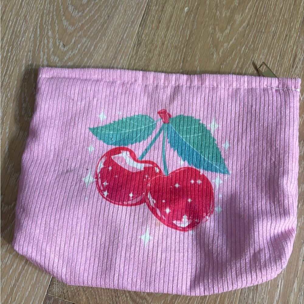 Amazon Essentials Pink Cherry Cosmetic Bag